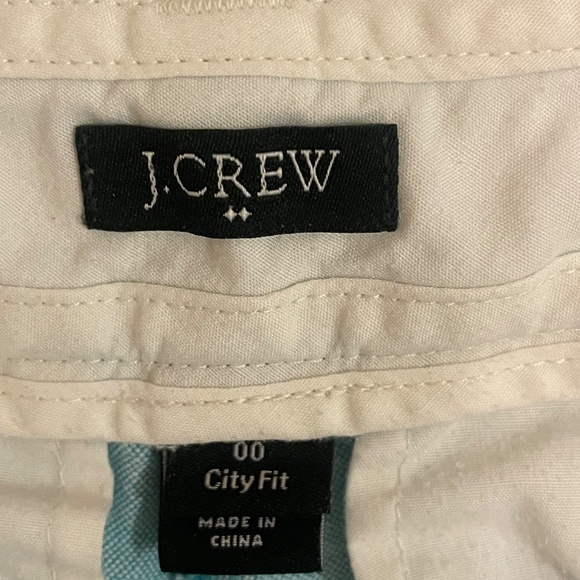 J. Crew Shorts Womens Size 00 Green City Fit Chino Casual Ladies - Picture 10 of 11